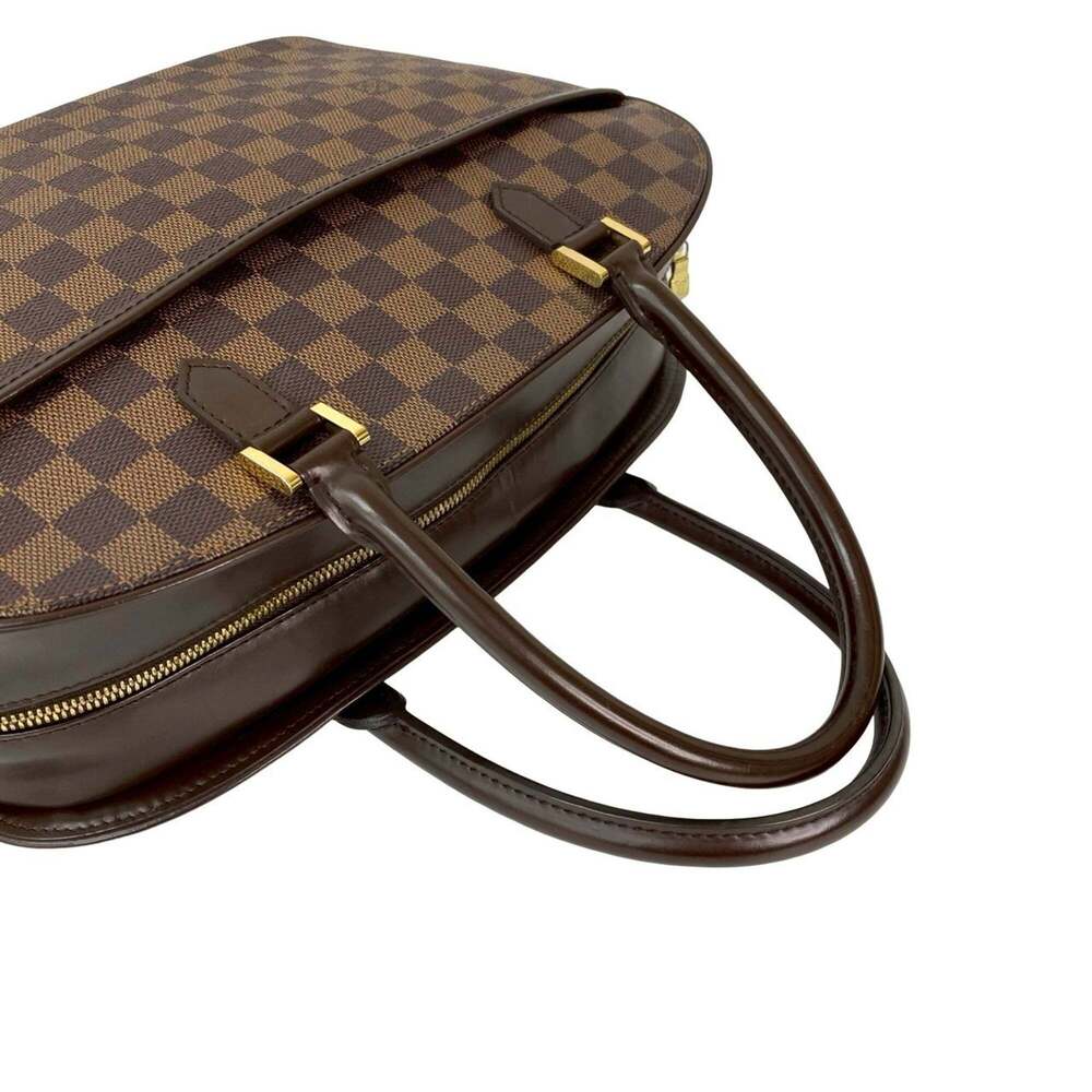 LOUIS VUITTON Authentic Brown Damier Leather Boston Bag - Picture 4 of 10